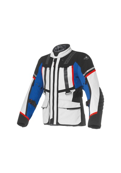 Clover Savana-4 Wp Korumalı Motosiklet Montu Gri Mavi