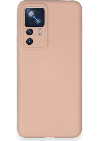 Xiaomi Mi 12t Pro İçi Kadife Kaplı Esnek Silikon Kapak Ryc/ Nano Lansman Pudra