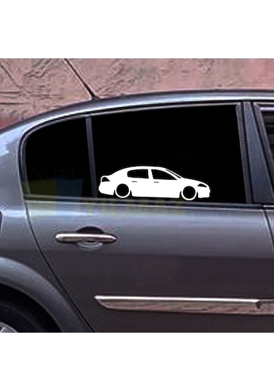 Renault Magane 2 Sedan Basık Araç Oto Sticker Yapıştırma1 Çift