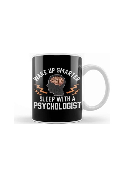 Funny Wake Up Smarter Sleep With A Psychologist Kupa Bardak Porselen Karışık