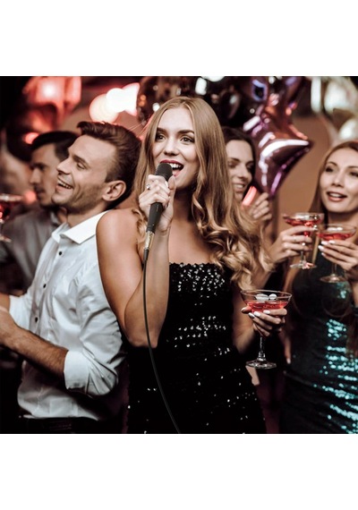 Tonor K1 Kablolu Dinamik Karaoke Mikrofonu - Tak Çalıştır El Mikrofonu 3m Kablolu
