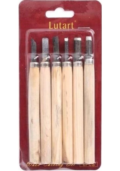 Lutart 6lı Ahşap Oyma Seti