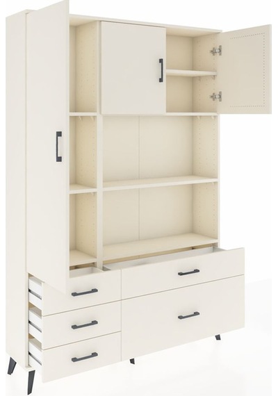Arges Dolap 7 Raflı 5 Çekmeceli 3 Kapaklı 132x30x195 Aytaşı-a... Aytaşı Arges Dolap 7 Raflı 5 Çekmeceli 3 Kapaklı 132x30x195 Aytaşı-a... Aytaşı
