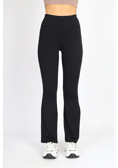 Soft&Basic Kadın 2'li İspanyol Paça Flare Yoga Tayt Pantalon Siyah-mavi Soft&Basic Kadın 2'li İspanyol Paça Flare Yoga Tayt Pantalon Siyah-mavi
