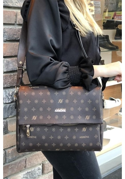 Armine 241 Kadın Omuz Kol Çantası ARMİNE-241-R3201 Kahverengi