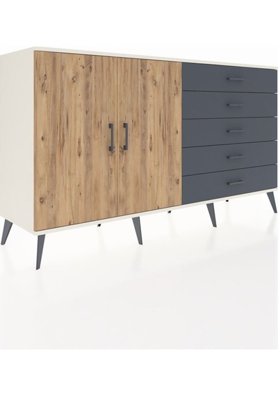 Hyperion Konsol 4 Raflı 5 Çekmeceli 2 Kapaklı 176x44x99 Aytaşı-çam/antrasit Aytası/atlas Çam - Aytası Hyperion Konsol 4 Raflı 5 Çekmeceli 2 Kapaklı 176x44x99 Aytaşı-çam/antrasit Aytası/atlas Çam - Aytası