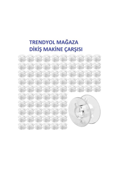 Dikiş Makine Singer Beko Zetina Bindallı Ev Tipi Aile Dikiş Makinası 50 Adet Şeffaf Plastik Masura