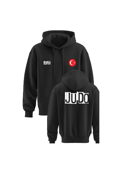 Judo Baskılı 3 İp Kapşonlu Sweatshirt Judo Hoodie