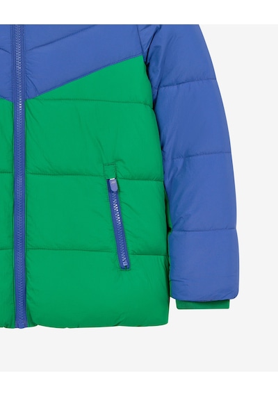 Skechers B Puffer Colorblock Jacket Büyük Erkek Çocuk Lacivert Mont Sk2620140-0533