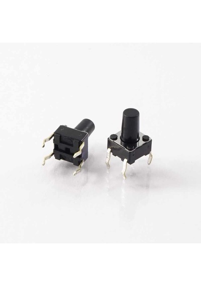 6X6X4.3Mm 4 Pinli Push Buton - Tact Switch 10 Adet