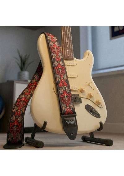 Midex Gsr-30 Özel Tasarım Desenli Gitar Omuz Askısı 90-145 Cm Uzunluk