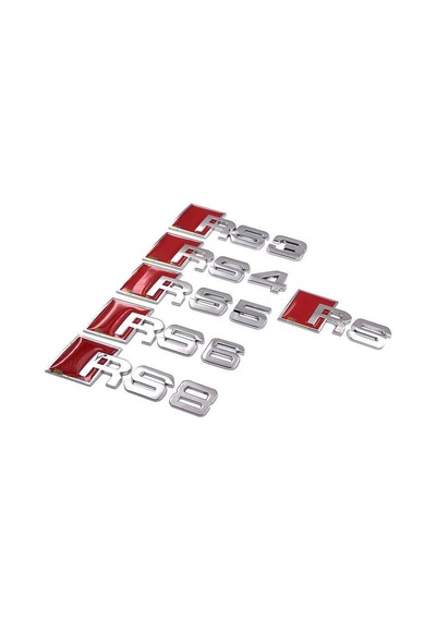 Audi Rs3 Rs4 Rs5 Rs6 Rs8 Metal Logo Arka Bagaj Arma Amblem