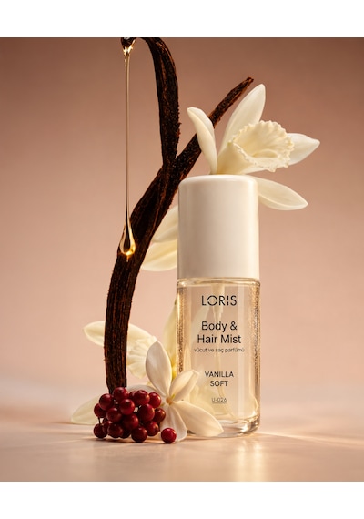 U-26 Vanilla Soft Hair & Body Mist Vanilya, Hindistan Cevizi Ve Palo Santo Kokulu Saç Ve Vücut Spreyi 95 Ml