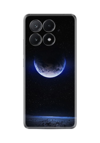 Poco X6 5g Kılıf Desenli Silikon Platinium Series Midnight Moon 1802