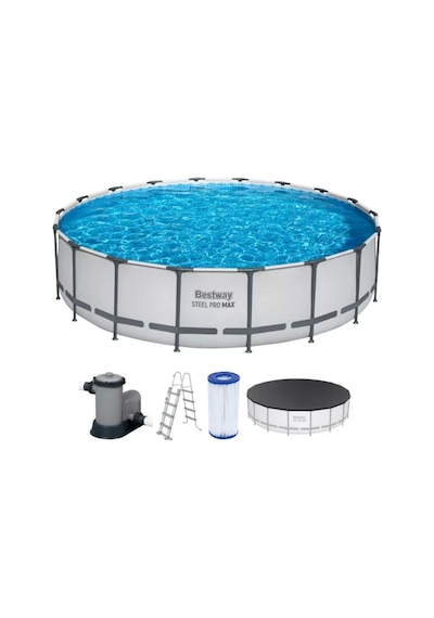 Bestway 56462 Steel Pro Büyük Aile Yüzme Havuzu 549 X 122 Cm