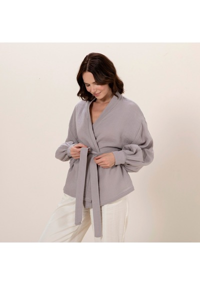 Chakra Mamie Kimono Sıcak Gri