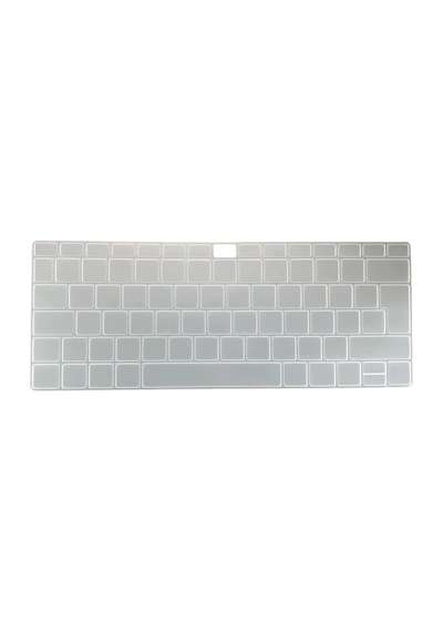 Huawei Matebook 14 / D14 / D15 / 16 Uyumlu Silikon Klavye Koruyucu Şeffaf Yazısız Tasarım, Türkçe