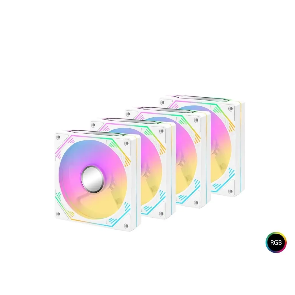 Mofan Mf2901w 850w 80plus Bronze Power Supply 4 Rgb Fan Temperli Cam Beyaz Gaming Kasa