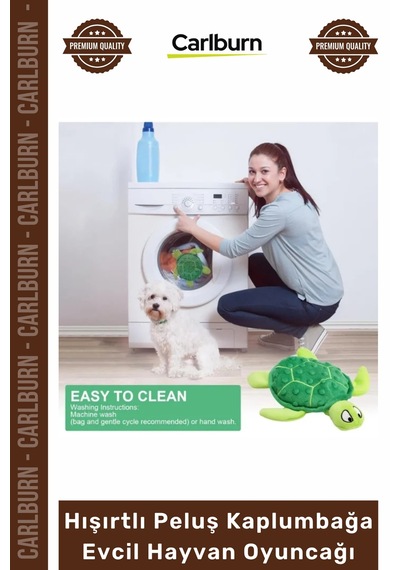 Petshop Yumuşak Sesli Diş Kaşıyıcı Köpek Eğitici Hışırtlı Peluş Kaplumbağa Evcil Hayvan Oyuncağı
