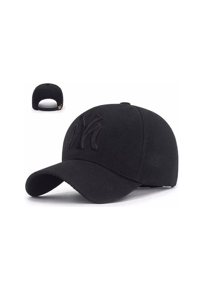 Tezzgelsin Unisex Ny Arkadan Ayarlanabilir Basic Beyzbol Kep Şapka Siyah