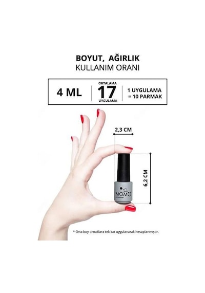 Momo Rubber French Base Coat F005 4ml. Pudra Pembe