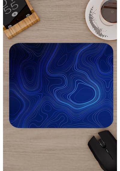 Topography Kaymaz Dikişli Kauçuk Oyuncu Mousepad V1 - 22x18 Gaming Mouse Pad Fare Altlığı