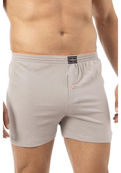 Özkan Underwear Özkan 0041 5'li Paket Erkek %100 Pamuklu Şardonlu Klasik Rahat Kesim Havlu Bel Süprem Penye Boxer Gri Melanj