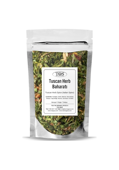 Tos The Organic Spices Tuscan Herb Baharatı İtalyan Baharatı 250 G