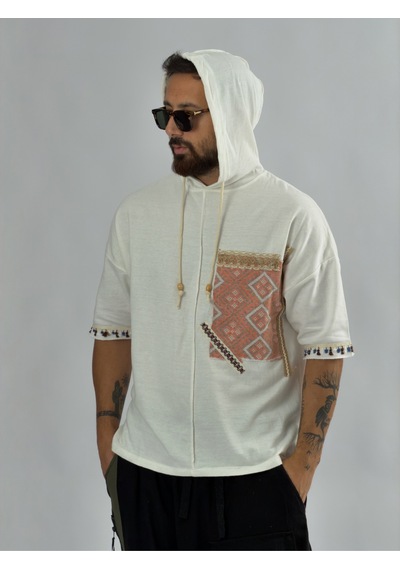 Cocopelli Tasarım Kapüşonlu Erkek Sweatshirt Coc3452 Çok Renkli