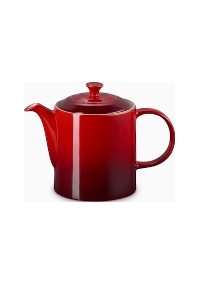 Le Creuset 4 Fincan Kapasite Şık Tasarım Büyük Seramik Demlik Kırmızı