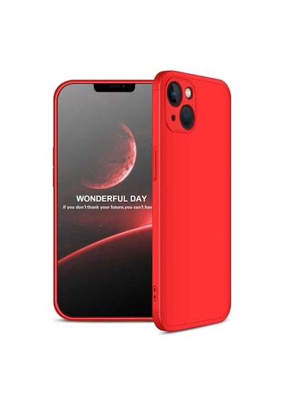 Apple Uyumlu iPhone 13 Mini Kılıf Zore Ays Kapak Kırmızı