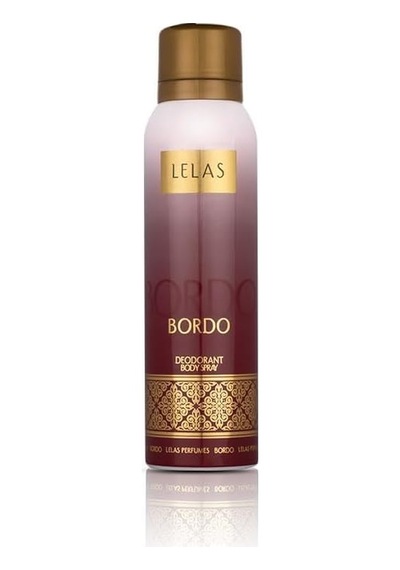 Lelas 1582 Bordo Kadın Erkek Siyah Kutulu Hediyelik Set Parfüm+deodorant+vücut Spreyi+saç Spreyi