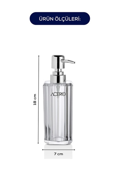 Vienev Akrilik Sıvı Sabunluk 215 Ml Şeffaf 1990 Şeffaf