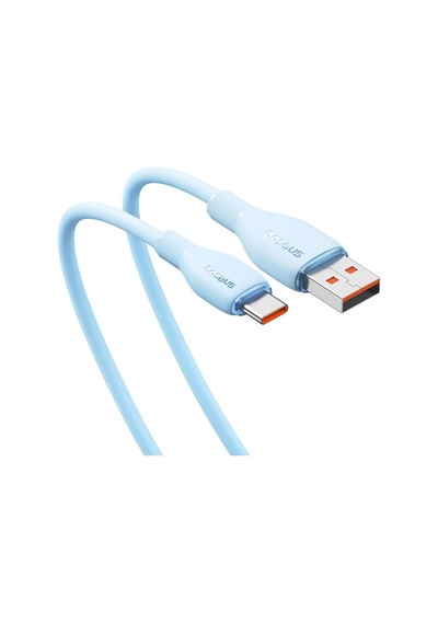Baseus Pudding Usb To Type-c 100w Pd 2.0 Hızlı Şarj Kablosu 1.2 M Mavi