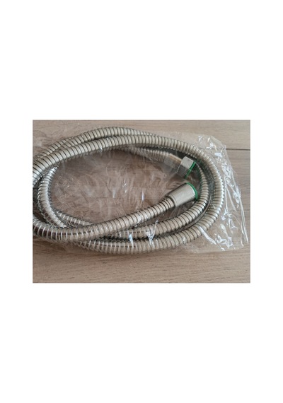 Duş Ahize Hortumu Krom Spiral İç Boru Çelik Zırhlı 140 Cm Metalik