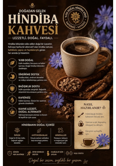 Hindiba Kahvesi Cam Kavanoz 4x100g Öğütülmüş Kahve 400g
