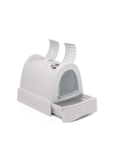 Imac Zuma Torbalı Kapalı Kedi Tuvaleti Gri 56x40x42,5cm