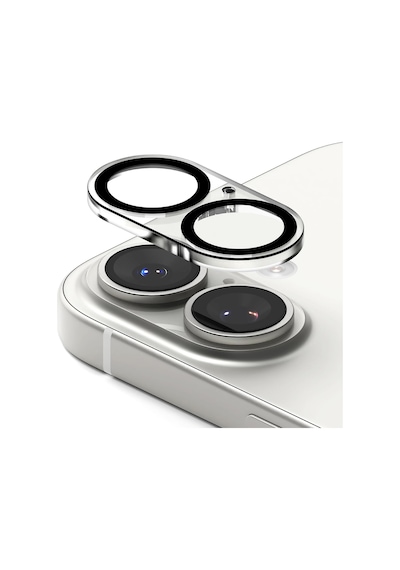 Apple Uyumlu iPhone 17 - 9h Temperli Cam Lens Koruma Komple Kamera Koruması Tek Parça - -