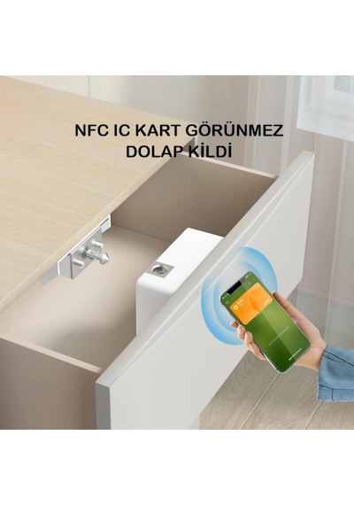 Elektronik Akıllı Anahtarsız Çekmece -dolap Kilidi Gizli Çekmece Kilidi Ve Manyetik Güvenlik Çö Tek Renk