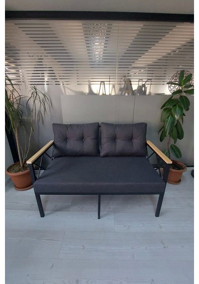 Safir Balkon-bahçe-kafe Çay Seti Koltuk Oturma Takımı-oturma Grubu,ofis Koltuğu İkili Antrasit Safir Balkon-bahçe-kafe Çay Seti Koltuk Oturma Takımı-oturma Grubu,ofis Koltuğu İkili Antrasit