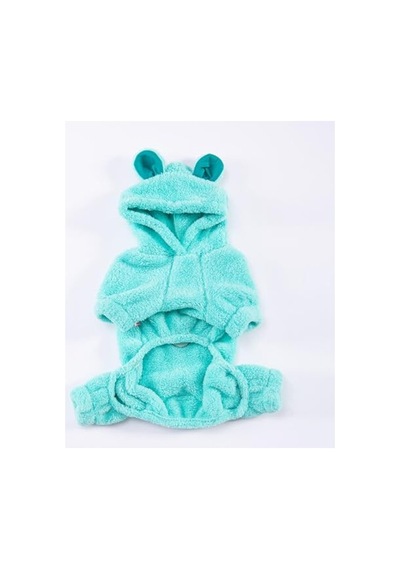 Peluş Köpek Tulumu - Küçük Irklar İçin, Mint Koala Desenli