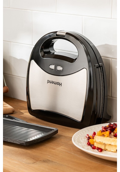 Homend Toastbuster 1322H Waffe&Tost Makinesi (Çıkartılabilir Plakalı)