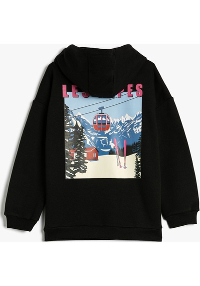 Koton Kapşonlu Sweat Uzun Kollu Kayak Baskılı Şardonlu Siyah 4wkg10701ak 4WKG10701AK999 Siyah Koton Kapşonlu Sweat Uzun Kollu Kayak Baskılı Şardonlu Siyah 4wkg10701ak 4WKG10701AK999 Siyah
