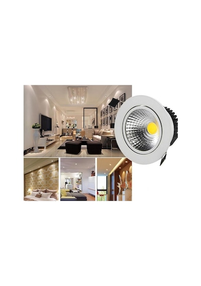 5 Watt Cob Led Gömme Spot Downlight Armatür 10 Adet Set Spot Lamp