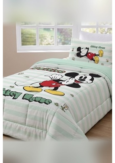 Özdilek Disney Uyku Seti Ranforce Tek Kişilik Mint Mickey Positiv Çok renkli