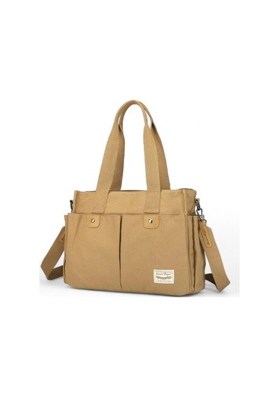 Smart Bags Kanvas Camel Kadın Omuz Çantası Smb1307 001