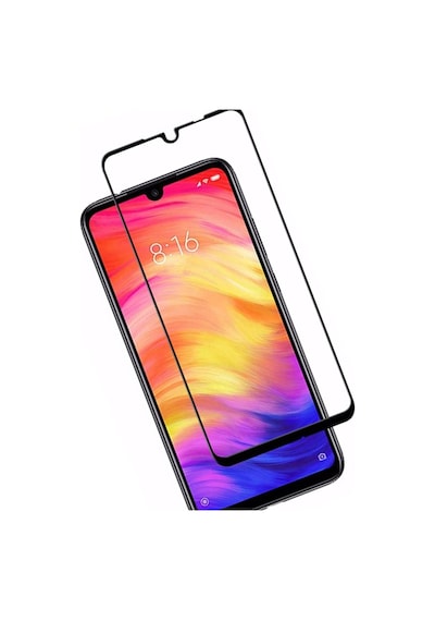 Xiaomi Redmi Note 7 Siyah 5D Tam Kaplayan Ekran Koruyucu Cam