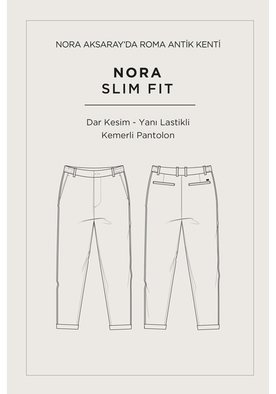 Avva Erkek Lacivert Viskon Karışımlı Kolay Ütülenen Çizgili Slim Fit Pantolon A52y3006
