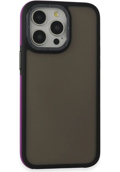 Apple İphone 15 Pro Max Harvel Kapak - Derin Mor Çok Renkli