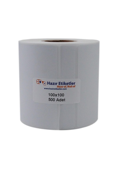 Hazır Etiketler , Hazır Al Hızlı Al Lamine Termal Etiket 100mm X 100mm Ruloda 500 Adet 40mm Kuka Çapında Direk Ter Diğer